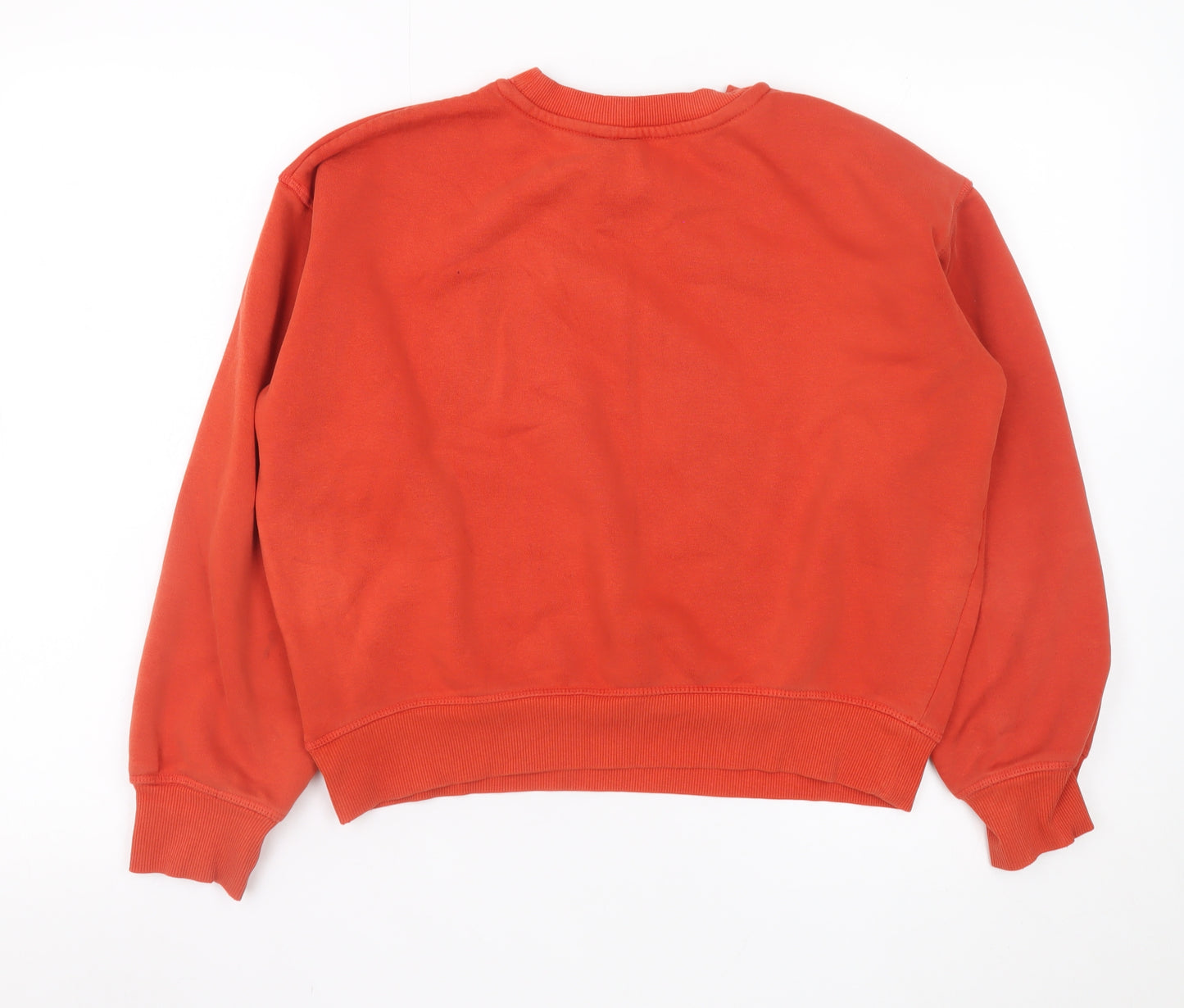 H&M Womens Red Wisconsin Pullover Sweatshirt XS Cotton Blend