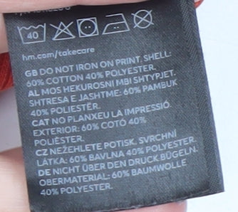 H&M Womens Red Wisconsin Pullover Sweatshirt XS Cotton Blend