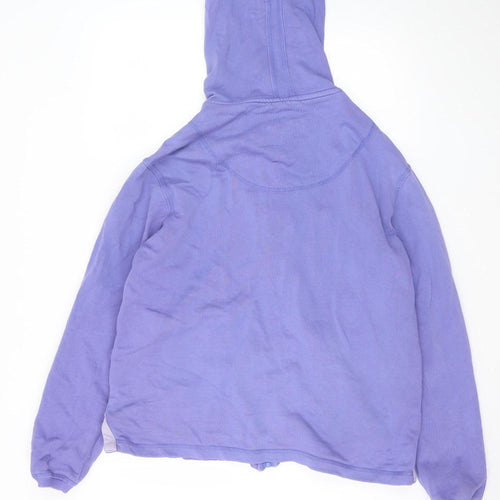 IDEAL Women’s Purple Full Zip Hoodie Size XL Casual Cotton Blend