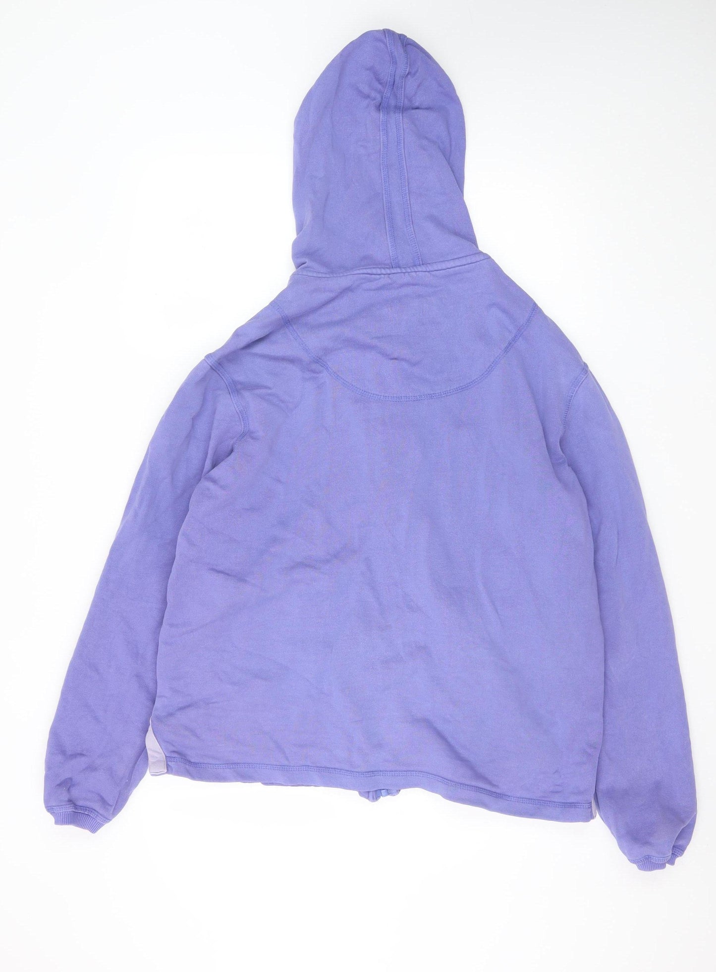 IDEAL Women’s Purple Full Zip Hoodie Size XL Casual Cotton Blend