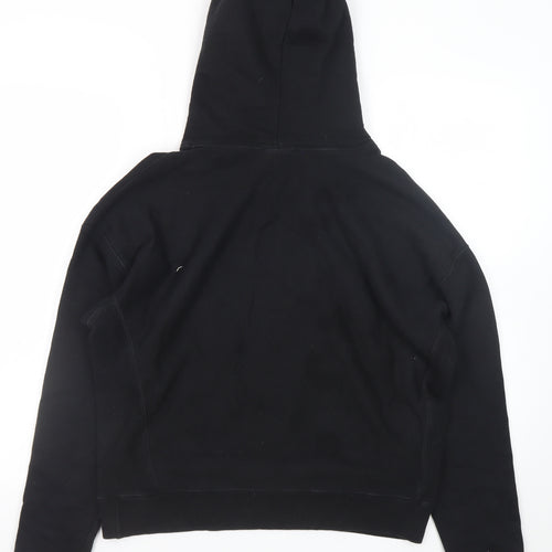 Champion Mens Black Reverse Weave Pullover Hoodie Size L