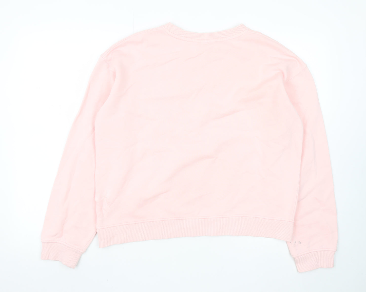 H&M Women's Pink La Poésie Paris Pullover Sweatshirt Size S