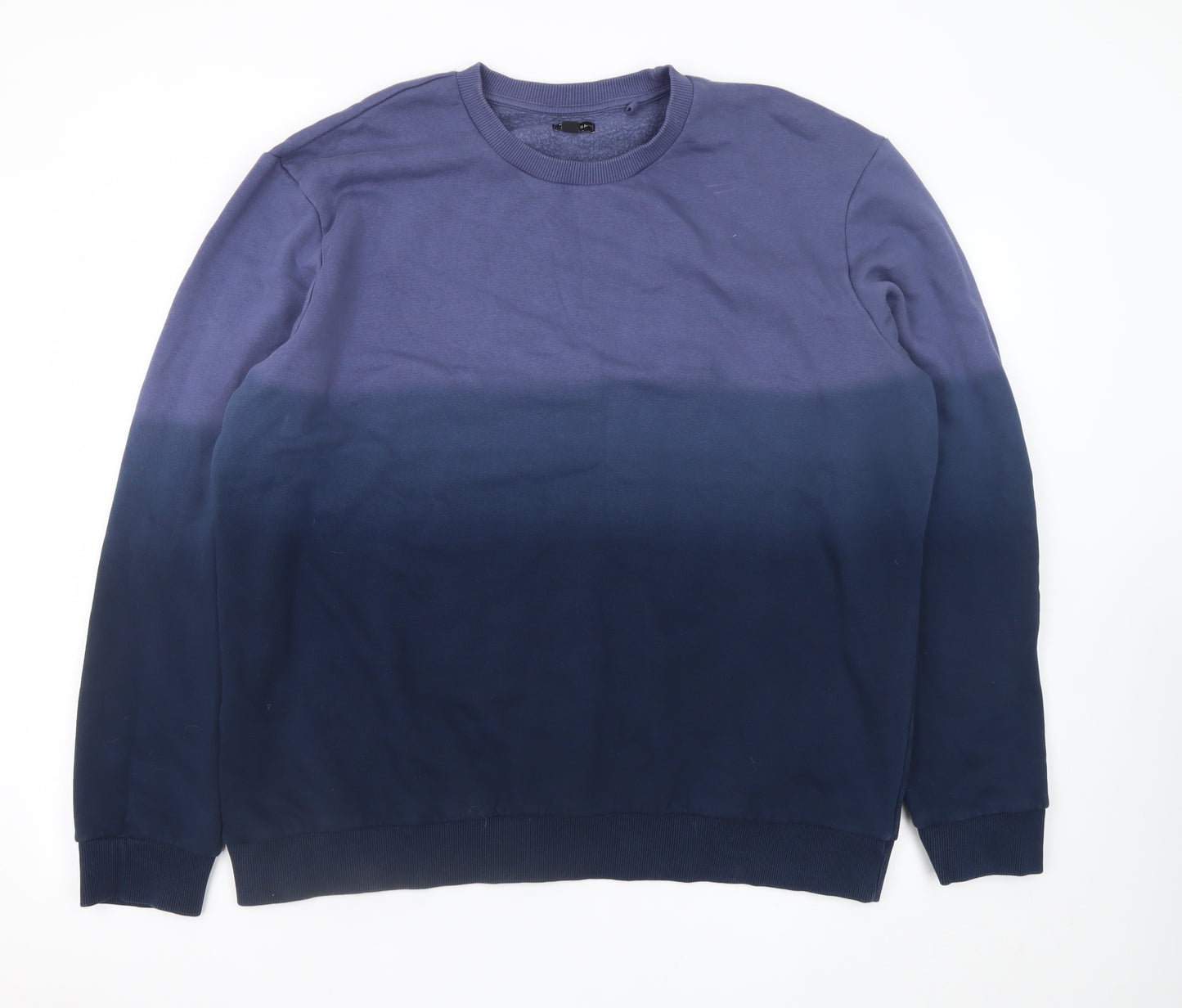 Next Men's Blue 2XL Crew Neck Pullover Sweatshirt