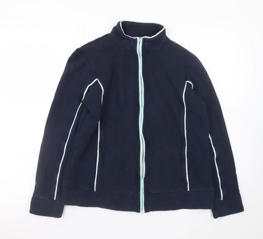 Debenhams Womens Blue Full Zip Fleece Jacket Size 14