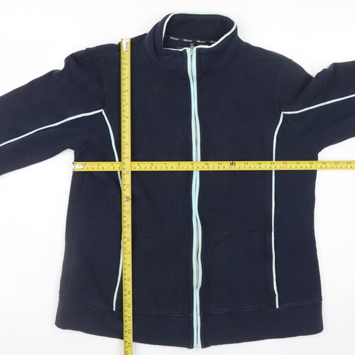 Debenhams Womens Blue Full Zip Fleece Jacket Size 14