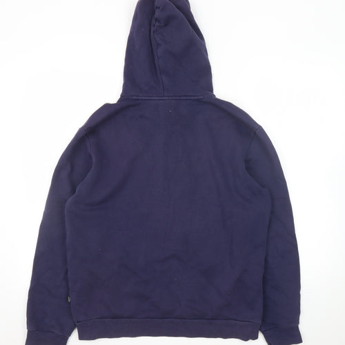 Puma Men’s Blue Pullover Hoodie M Regular Fit Fleece Sweatshirt