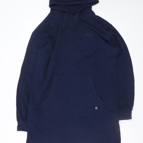 Saltrock Women's Blue Hoodie T-Shirt Dress M Casual Pockets
