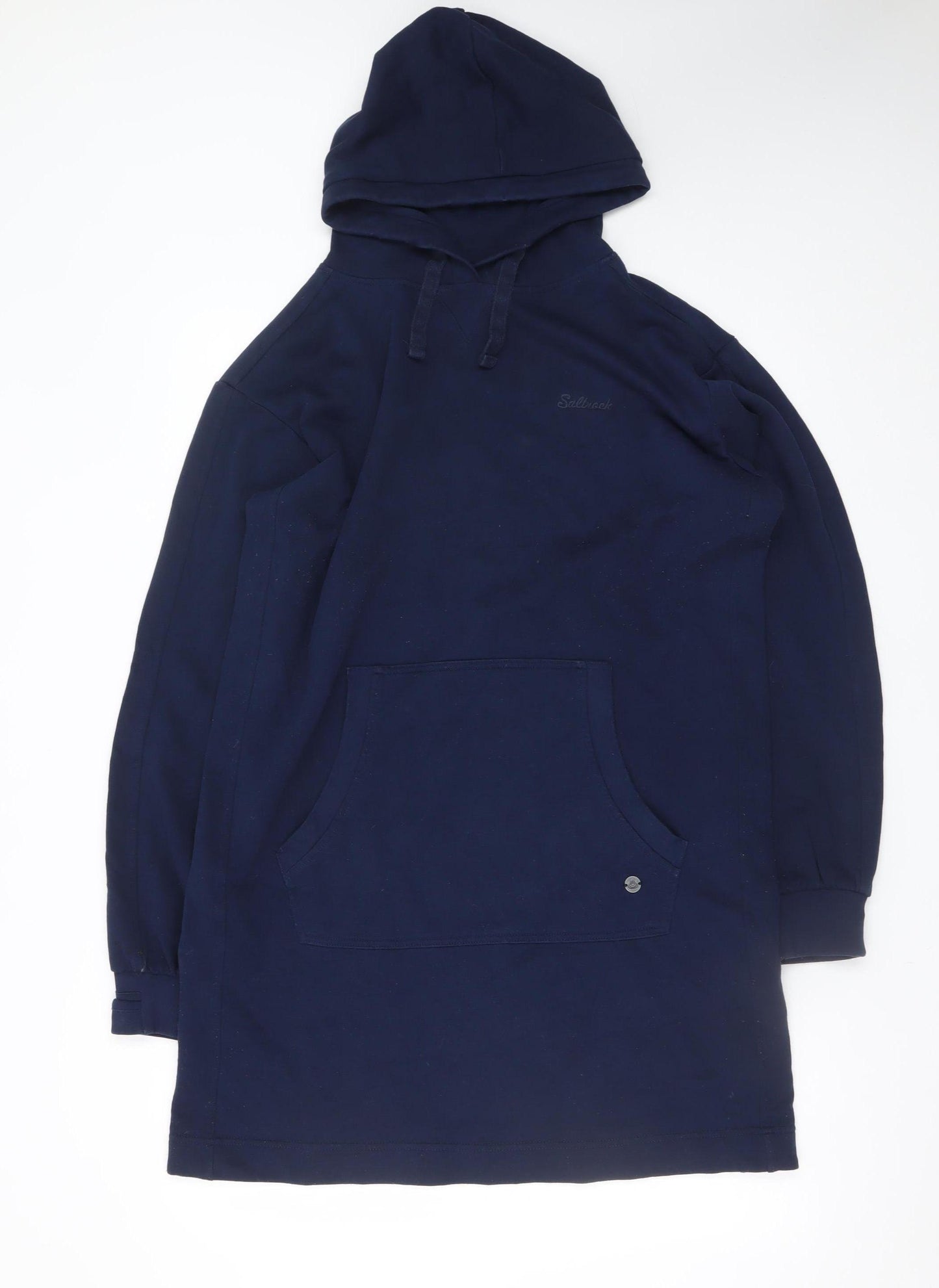 Saltrock Women's Blue Hoodie T-Shirt Dress M Casual Pockets