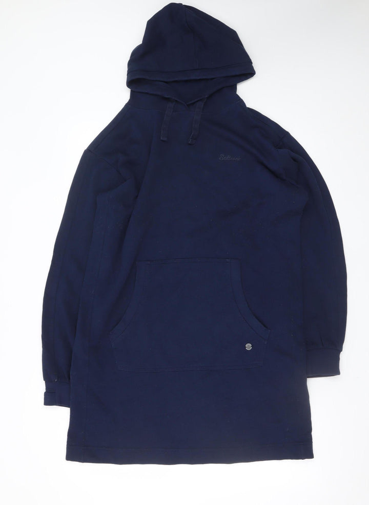 Saltrock Women's Blue Hoodie T-Shirt Dress M Casual Pockets