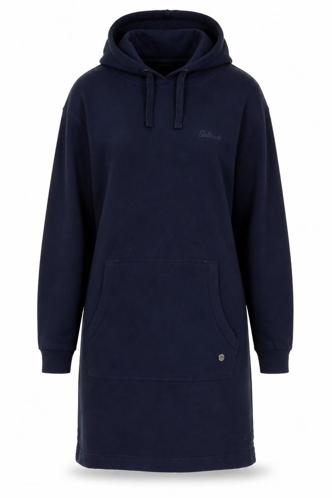 Saltrock Women's Blue Hoodie T-Shirt Dress M Casual Pockets