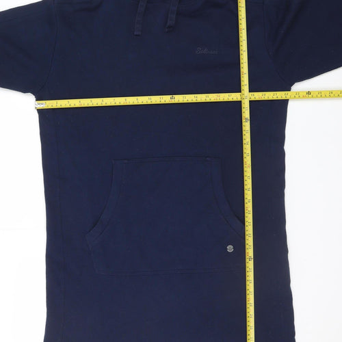 Saltrock Women's Blue Hoodie T-Shirt Dress M Casual Pockets