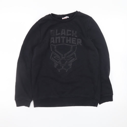Marvel Boys Black Panther Black Fleece Sweatshirt 11-12 Years Pullover