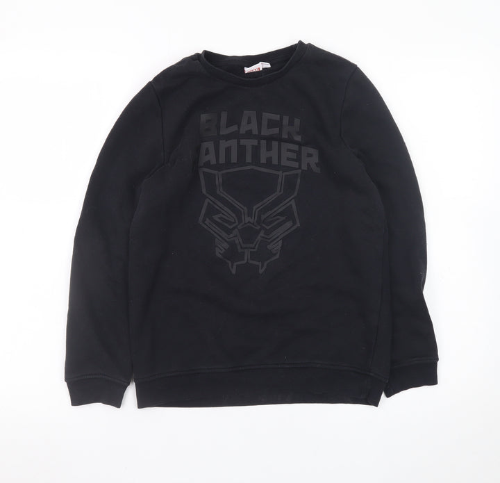 Marvel Boys Black Panther Black Fleece Sweatshirt 11-12 Years Pullover