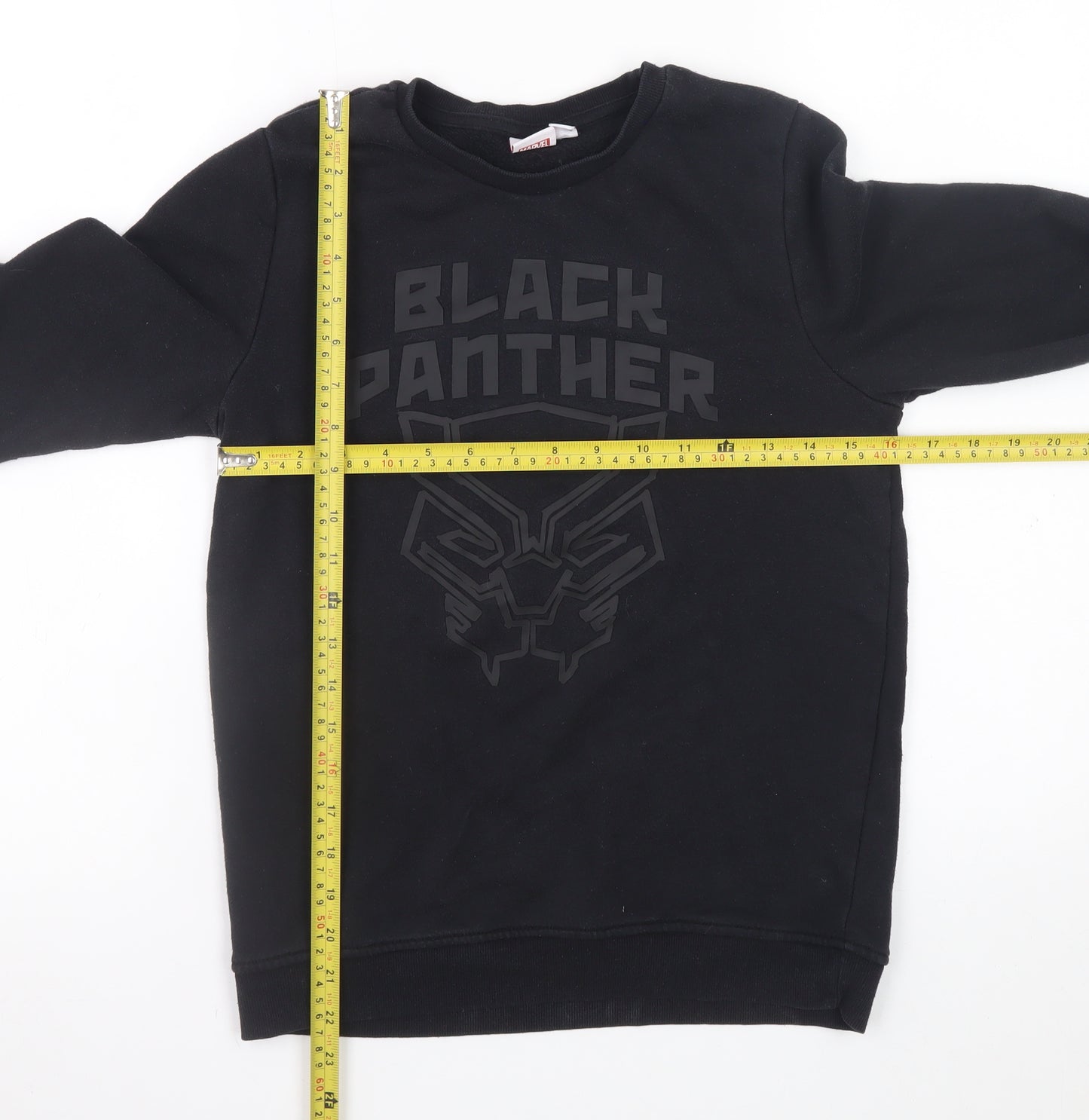 Marvel Boys Black Panther Black Fleece Sweatshirt 11-12 Years Pullover