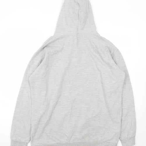 Stars & Stripes Men’s Grey XL Pullover Hoodie with Animal Graphic