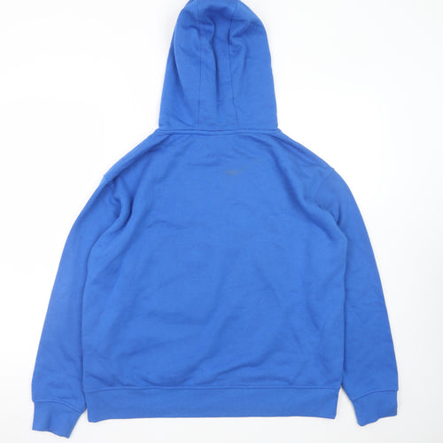 Disney Women Blue Stitch Pullover Hoodie Size M 12/14 Graphic Print