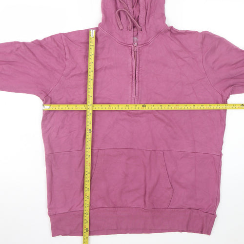 Mountain Warehouse Womens Purple 1/2 Zip Hoodie UK 12 Bamboo Blend