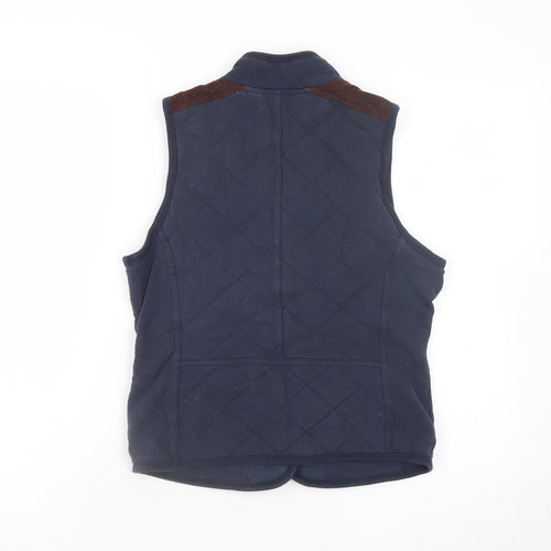 SoulCal Women's Blue Quilted Sleeveless Waistcoat Size 14