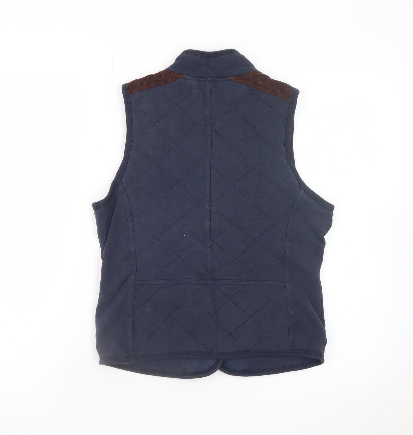 SoulCal Women's Blue Quilted Sleeveless Waistcoat Size 14