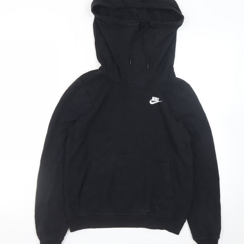 Nike Men's Black XS Pullover Hoodie with Logo and Pockets