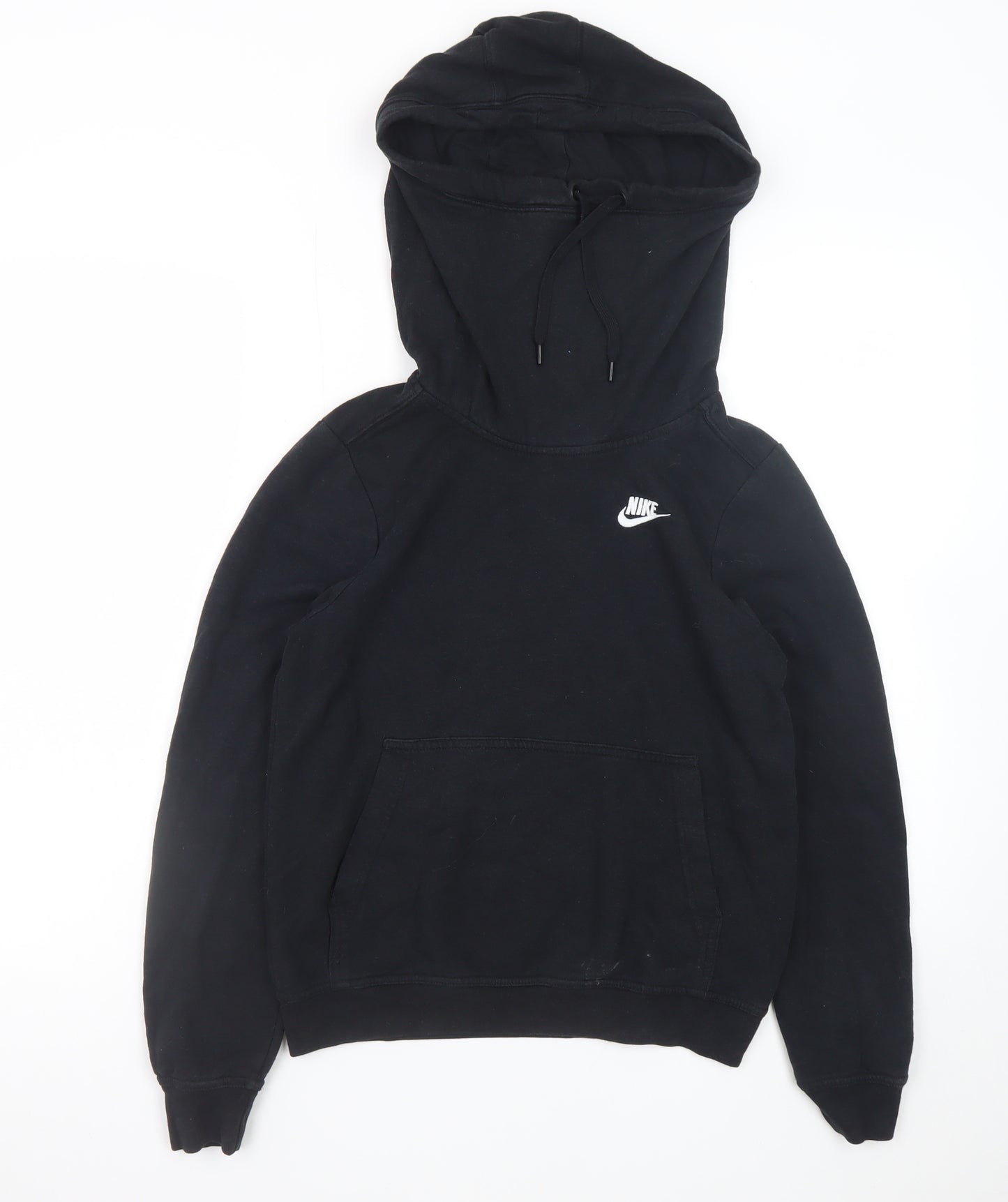 Nike Men's Black XS Pullover Hoodie with Logo and Pockets
