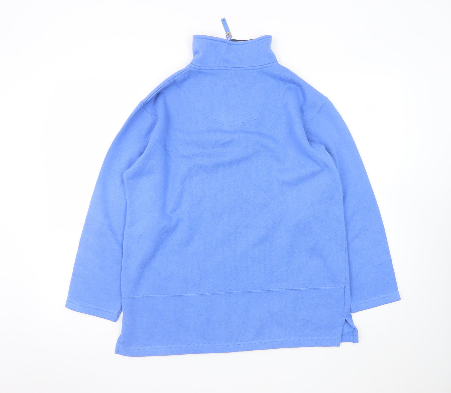 Para Womens Blue 1/4 Zip Pullover Sweatshirt Size M