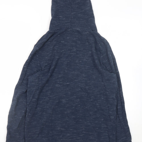 Brave Soul Men's Blue Pullover Hoodie Size M Lightweight Cotton Blend