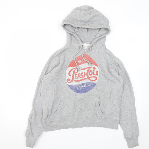 L.O.G.G. Mens Grey Pepsi Logo Pullover Hoodie M Regular Fit