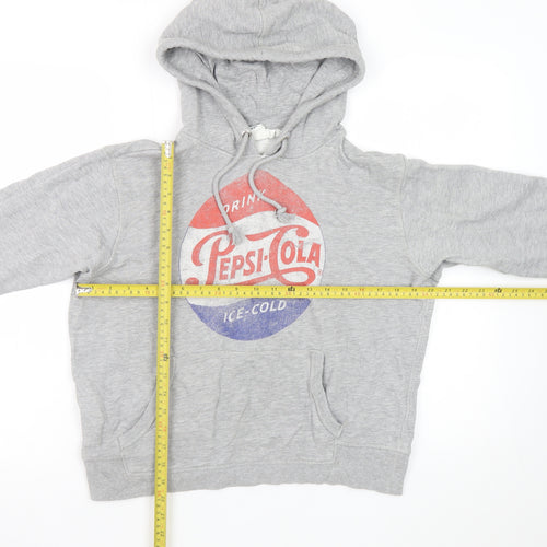 L.O.G.G. Mens Grey Pepsi Logo Pullover Hoodie M Regular Fit