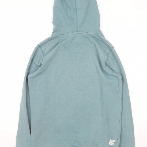 FatFace Women Blue Size 8 Pullover Hoodie with Logo Print