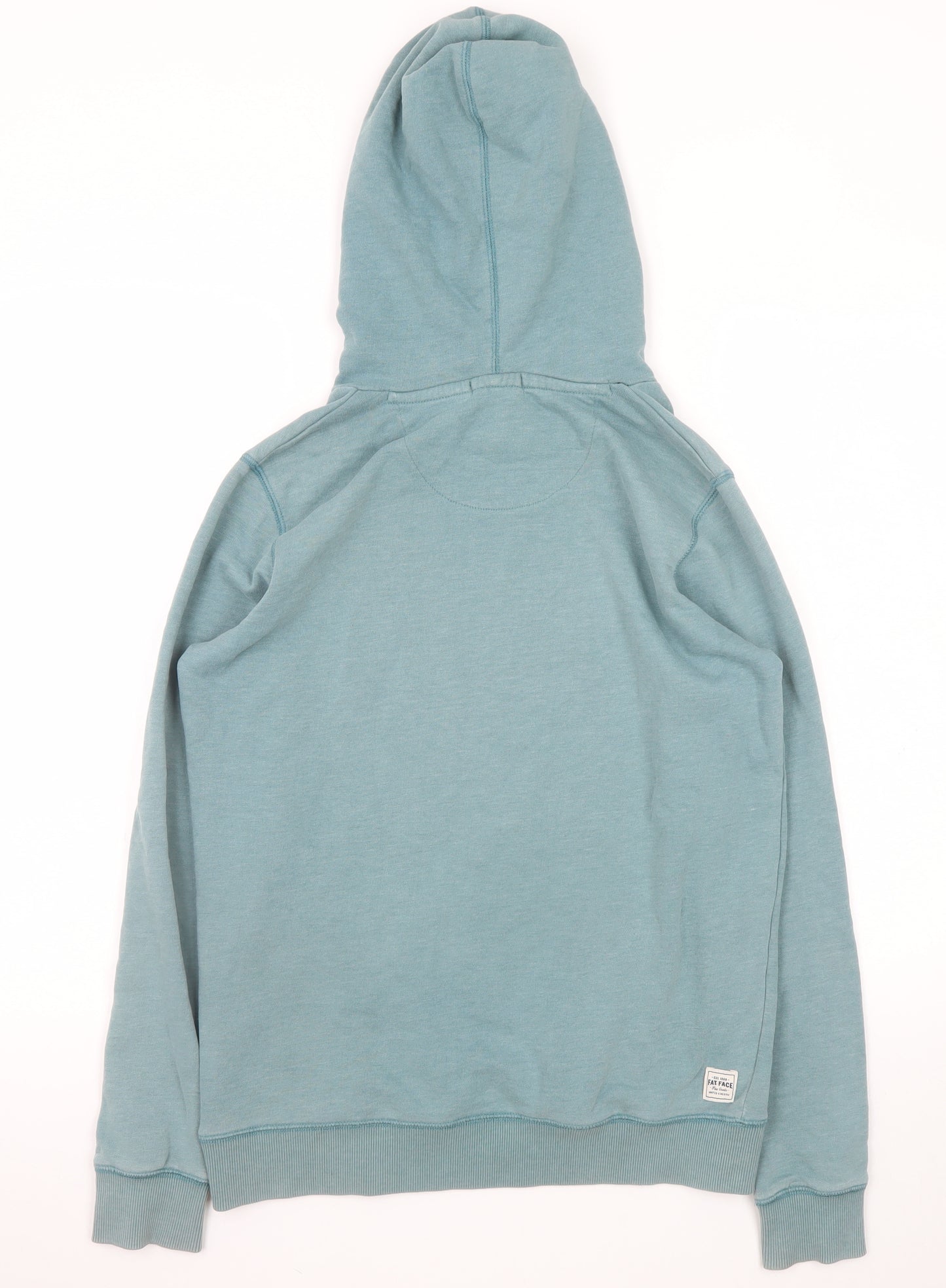 FatFace Women Blue Size 8 Pullover Hoodie with Logo Print