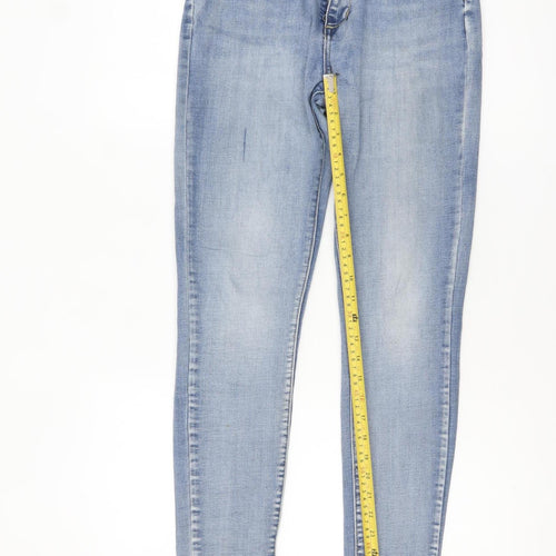 VS Miss Women's Blue Skinny Mid Rise Stretch Denim Jeans UK 8