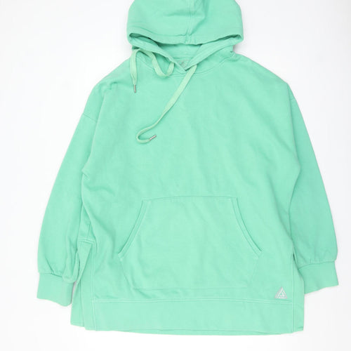 Next Women’s Green Pullover Hoodie L Cotton Blend Casual