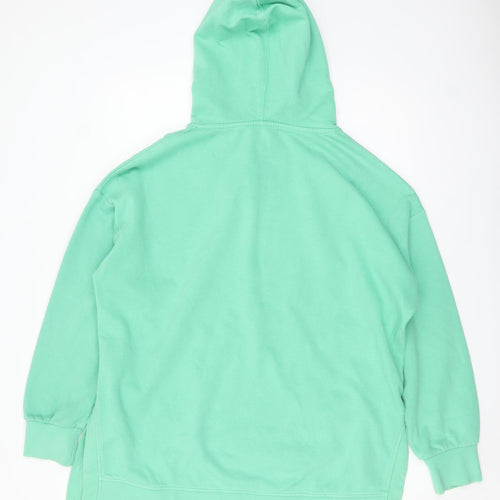 Next Women’s Green Pullover Hoodie L Cotton Blend Casual