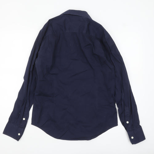 Hilfiger Denim Men's Blue Long Sleeve Button-Up Shirt M