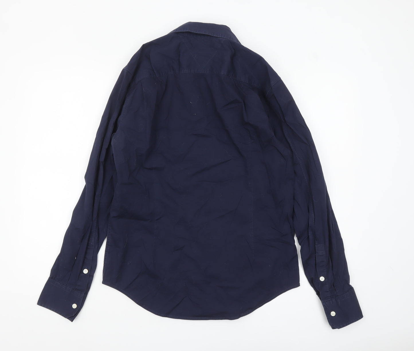 Hilfiger Denim Men's Blue Long Sleeve Button-Up Shirt M
