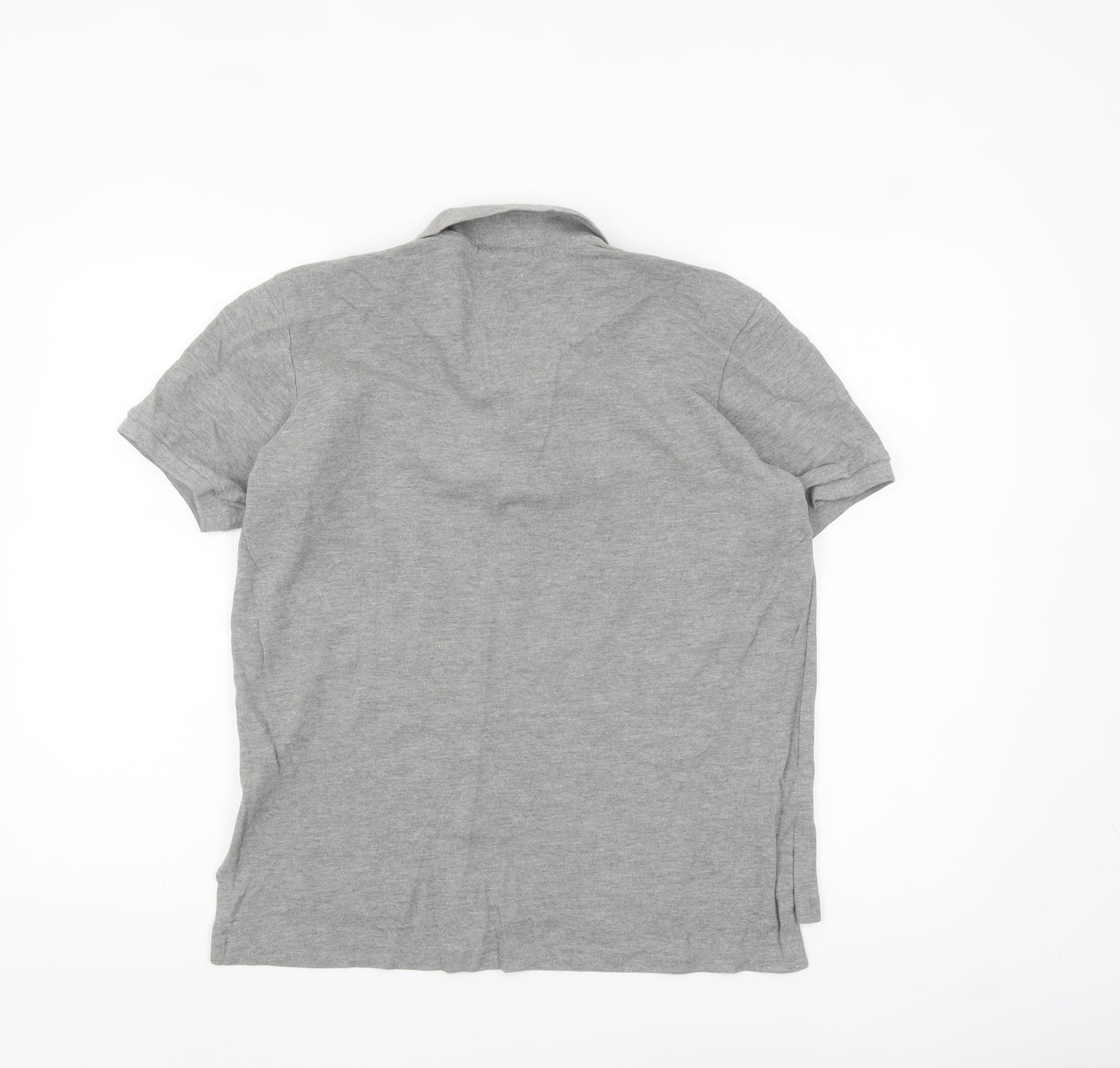 Ralph Lauren Men's Grey Custom Fit Polo Shirt Size S