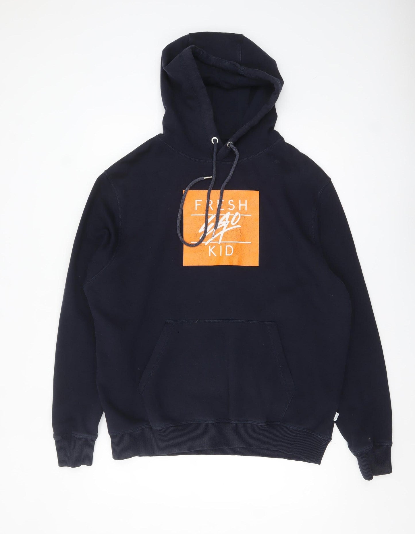 Fresh Ego Kid Men’s Blue Pullover Hoodie L Streetwear Logo