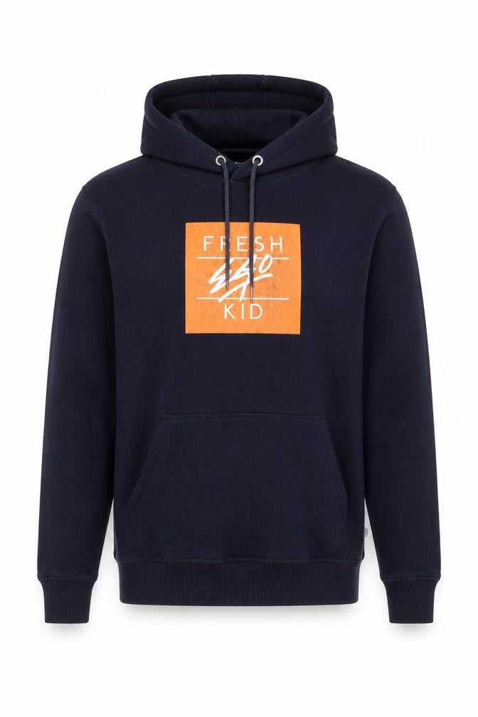 Fresh Ego Kid Men’s Blue Pullover Hoodie L Streetwear Logo