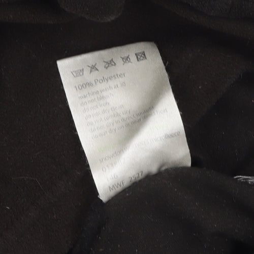 Mountainlife Men's Black Fleece 1/2 Zip Pullover Sweatshirt L
