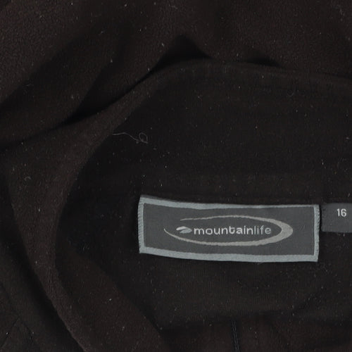 Mountainlife Men's Black Fleece 1/2 Zip Pullover Sweatshirt L