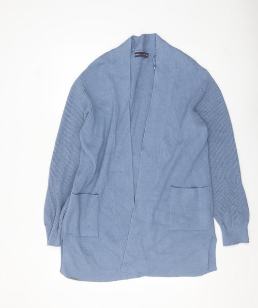 Marks & Spencer Women’s Blue Knit Open Long Sleeve Cardigan Size 16