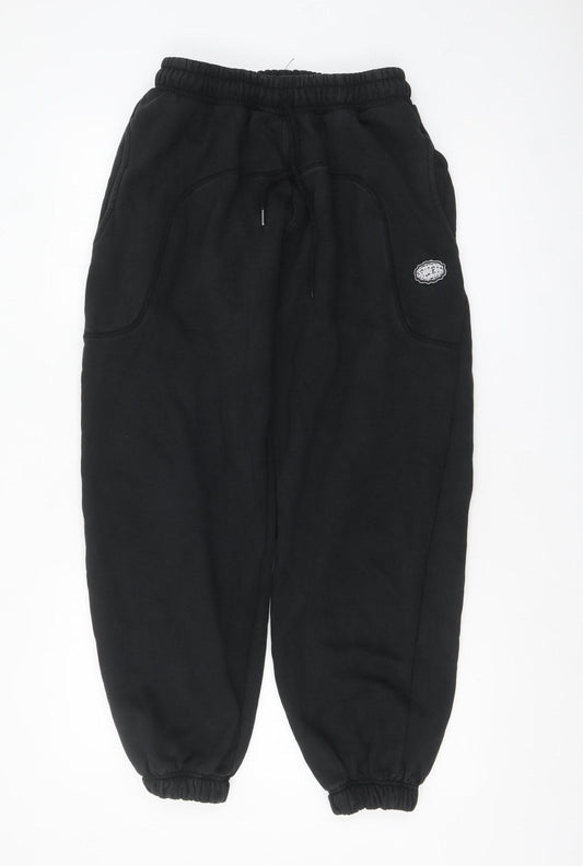 Split MCR Men's Black Fleece Sweatpants Size S Elastic Waist