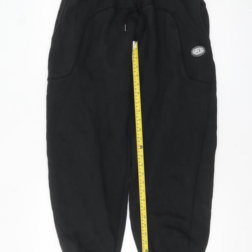 Split MCR Men's Black Fleece Sweatpants Size S Elastic Waist