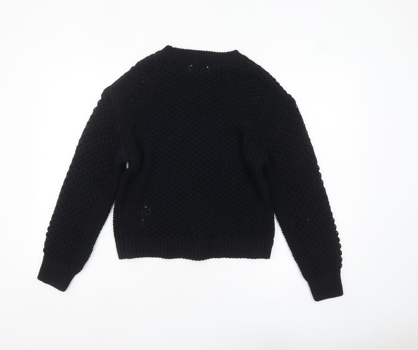 Rita Ora x Primark Womens Black Chunky Knit Jumper Size S 10-12