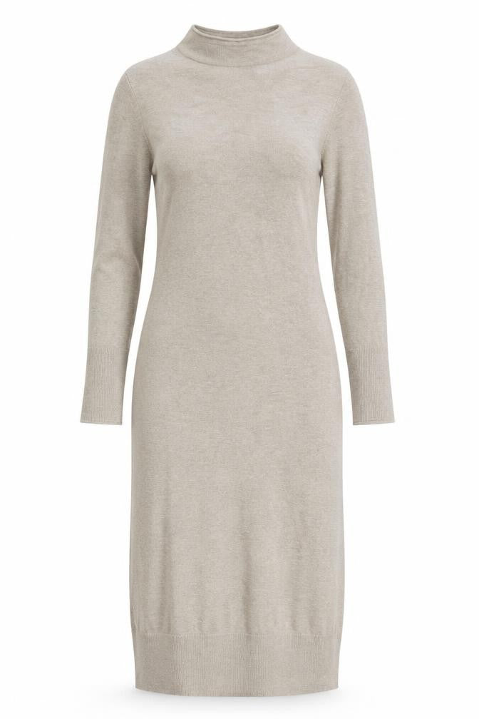 Monsoon Women’s Beige Knit Midi Bodycon Dress Size M