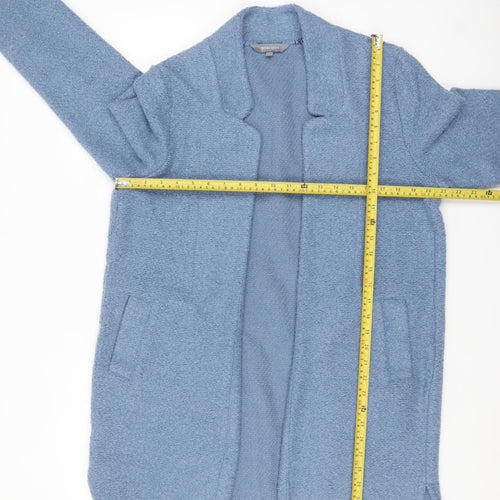 Principles Women Blue Size 14 Open Front Knit Cardigan