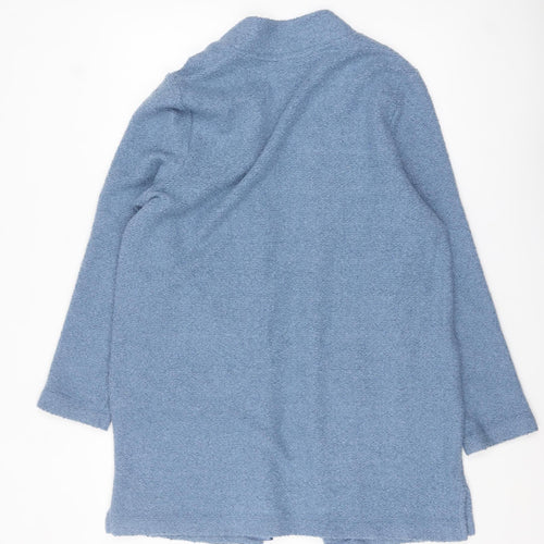 Principles Women Blue Size 14 Open Front Knit Cardigan