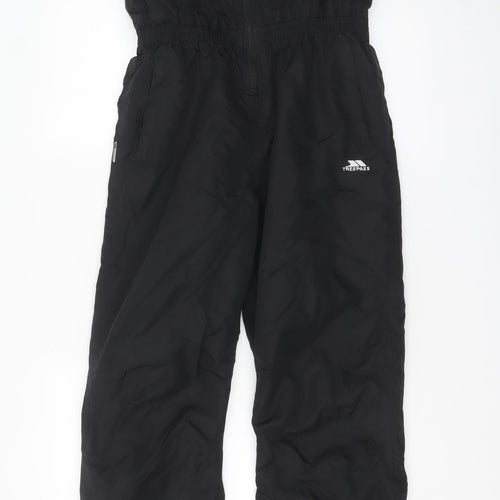 Trespass Girls Black Waterproof Ski Overall 13-14 Years Winter Softshell
