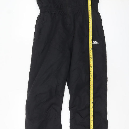 Trespass Girls Black Waterproof Ski Overall 13-14 Years Winter Softshell